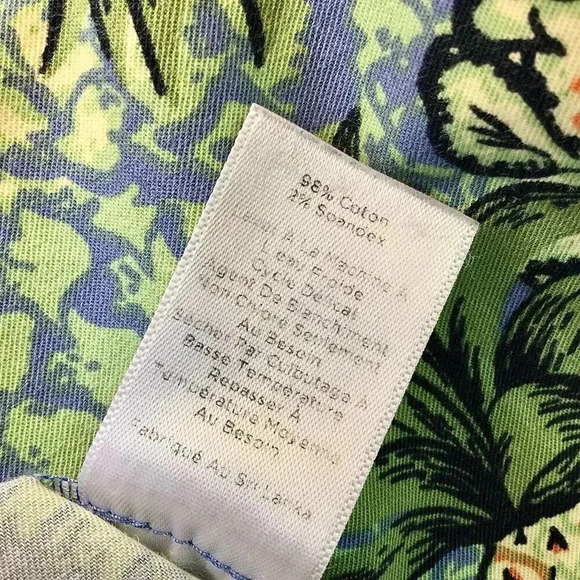 Vintage Talbots Women's Blue Pineapple Tropical Straight Pencil Skirt Size 4P - Picture 6 of 10